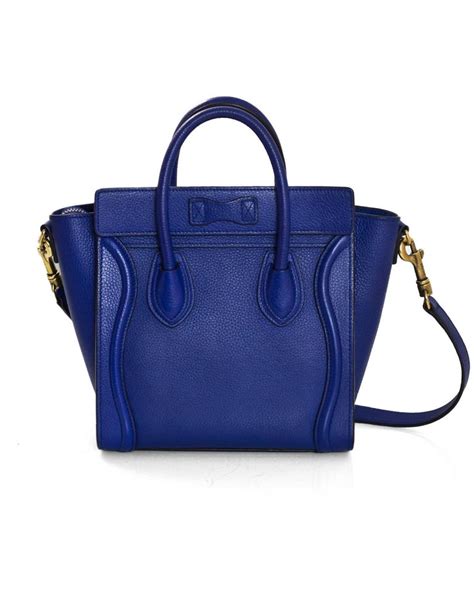 celine nano colbalt blue
